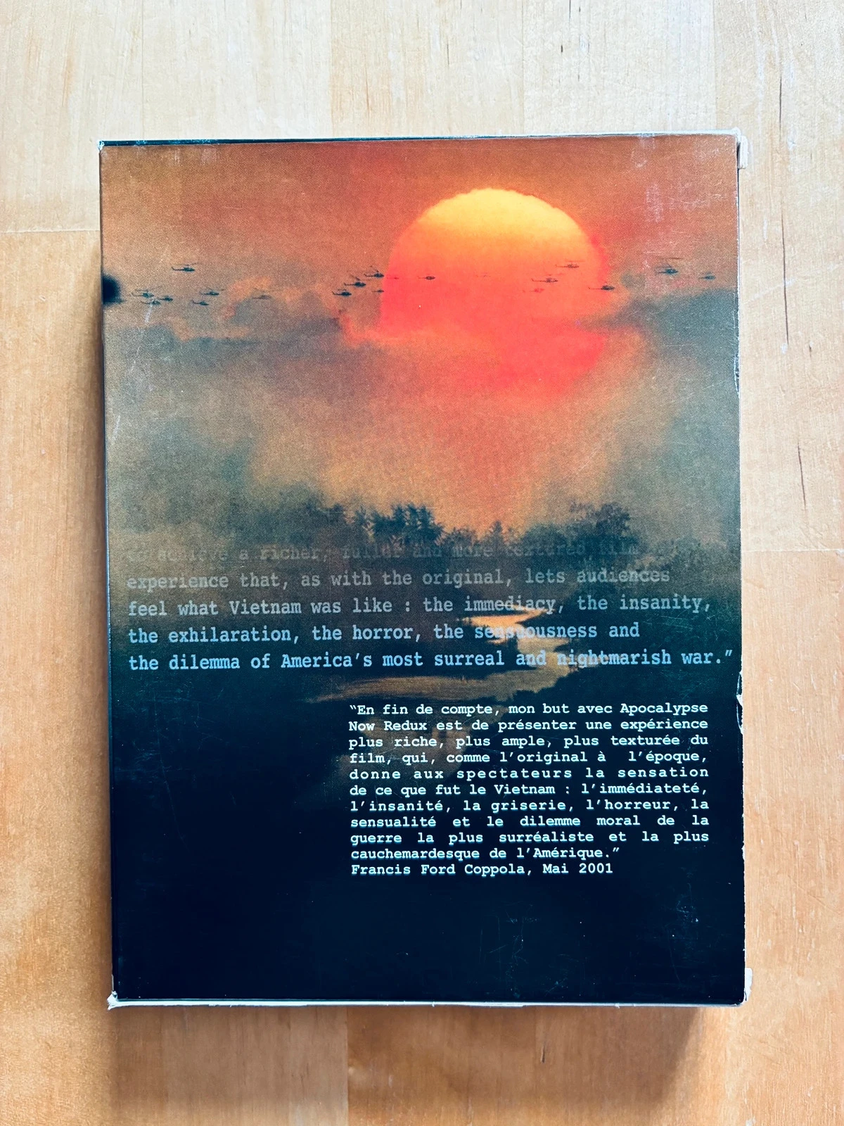 DVD Apocalypse Now de Francis Ford Coppola edición de coleccionista. – photo 2